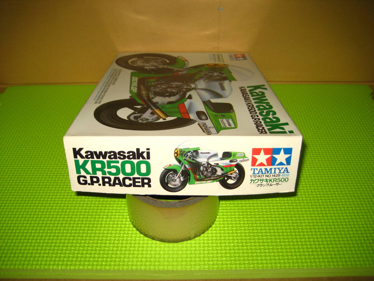  Tamiya 1/12 motorcycle series No.28 Kawasaki Kawasaki KR500 G.P.RACER Grand Prix Racer *. parts taking .