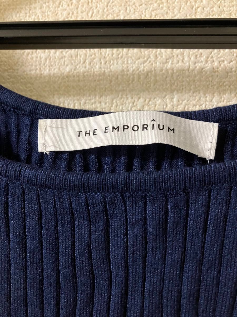 【大人】THE EMPORIUM  ニット　トップス　半袖　レディース　M