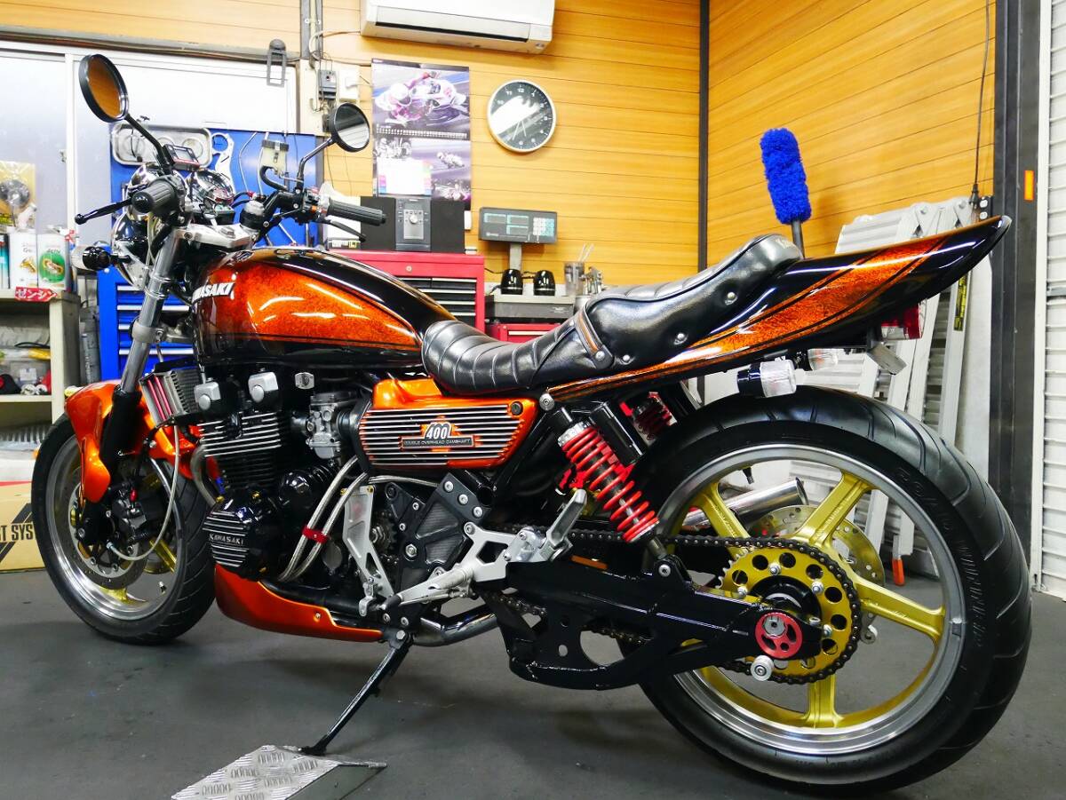 ☆kawasaki ゼファー400 C4 ZR400C-057～ 1992年モデル フルカスタム　絶好調！動画有ります　☆☆☆程度極上車☆☆☆ _画像3