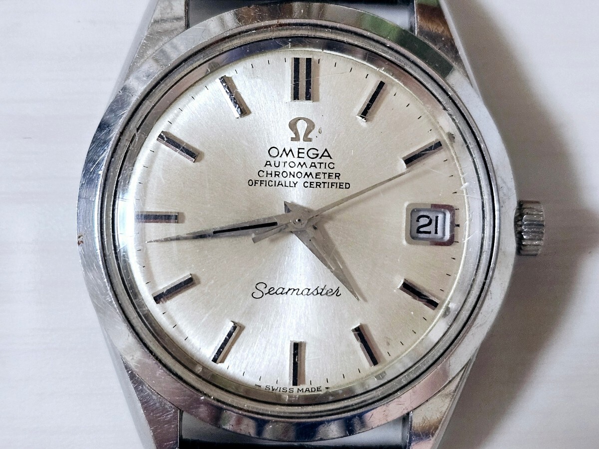 １円スタート☆OMEGA オメガ SEAMASTER シーマスター 紳士用高級機械式腕時計 AUTOMATICの画像6