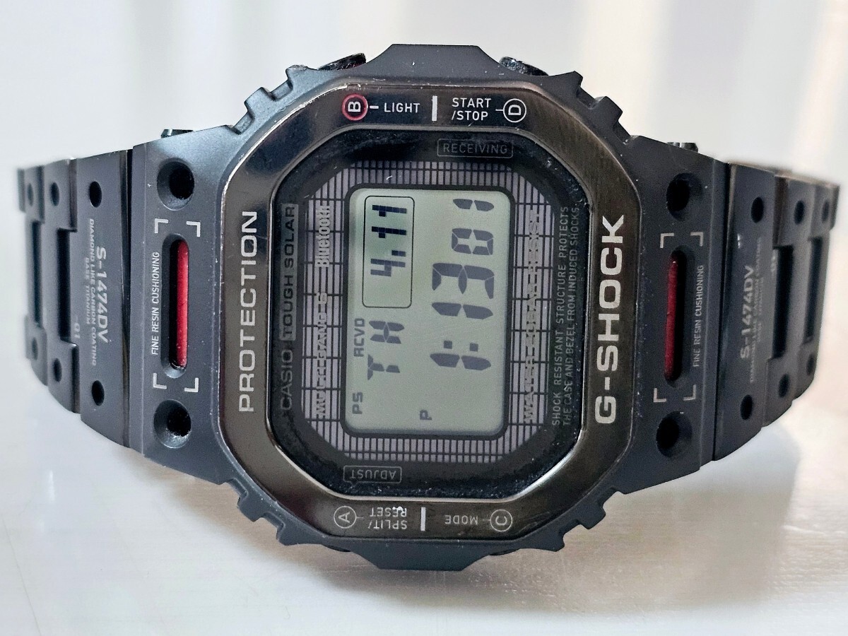 1円スタート☆G-SHOCK【GMW-B5000TVA-1JR】スペシャルモデル フルメタル チタン 紳士用高級腕時計 定価198,000円 タフソーラー 完売品☆の画像2