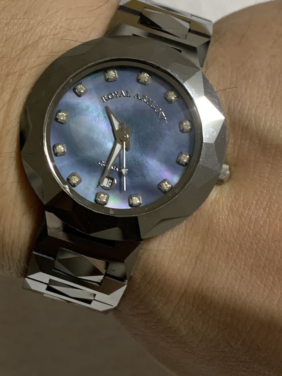 ROYALARMANYロイヤルアルマーニ 本物 タングステンモデル TN-M004 メンズ腕時計 稼働品_画像6