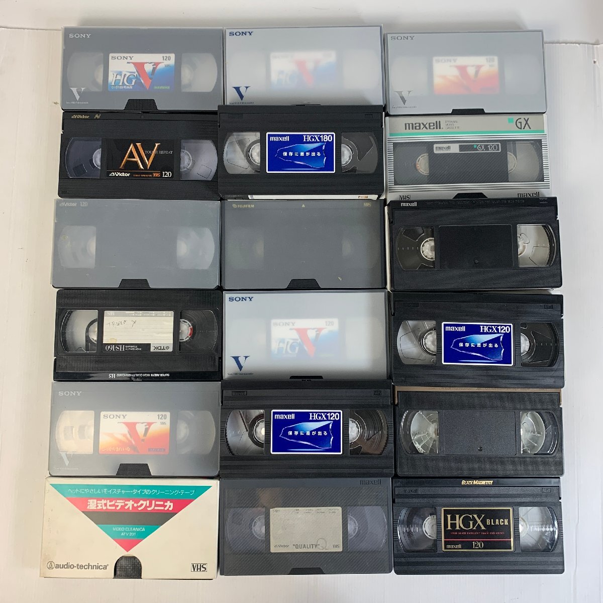 Y5-928 使用済み VHS ビデオテープ 54本セット SONY/TDK/マクセル/スコッチ/パナソニック/ビクター HG*XZ*XG*HGX*XD等 100サイズ 愛知の画像3