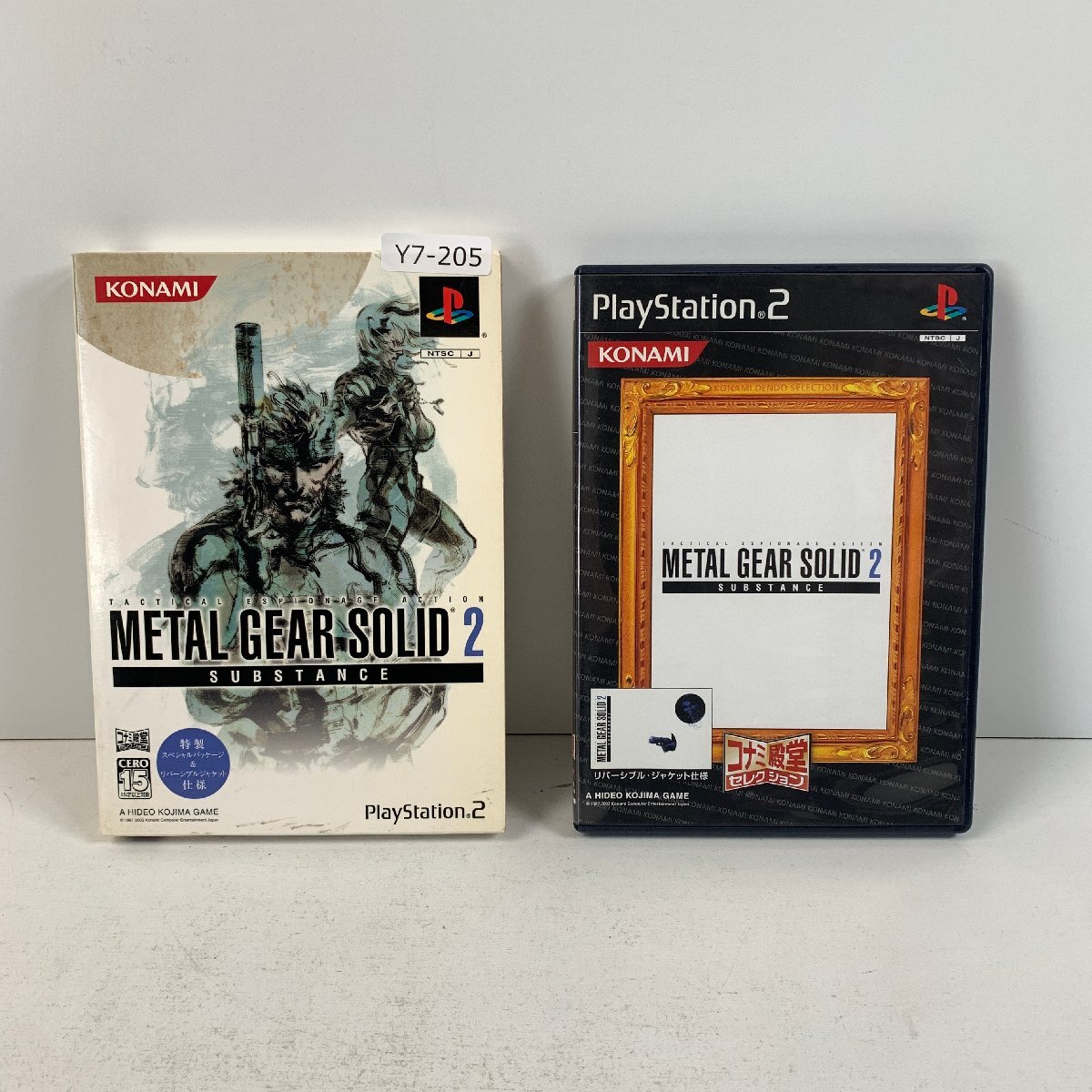 Y7-205 PS2 SONY プレステ2 METAL GEAR SOLID 2 SUBSTANCE 愛知 3cmサイズ_画像1