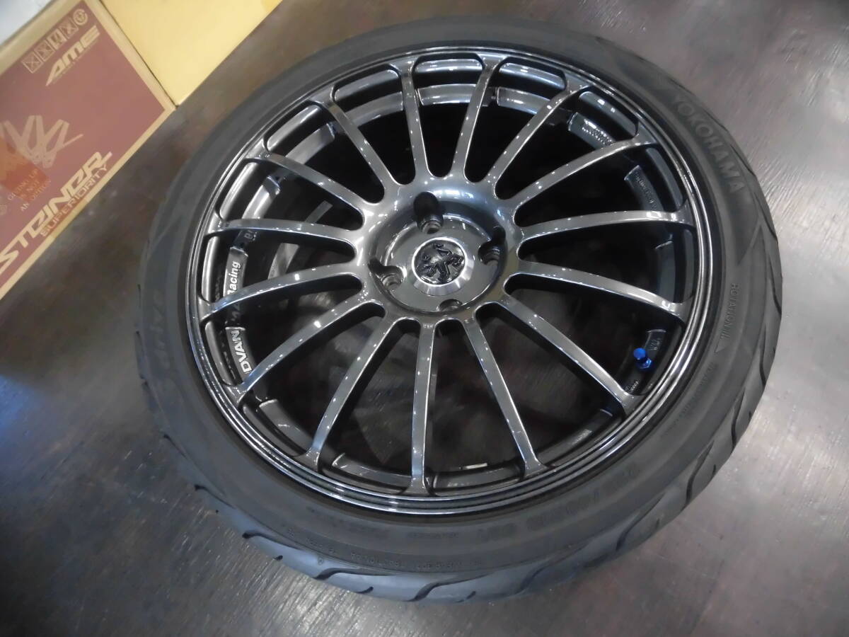 程度良好◆ヨコハマ アドバン ADVAN Racing RT◆軽量 18インチ 7.5J +26 4穴 PCD107.95(108)◆プジョー308 508 2008 3008 5008 シトロエン_画像7