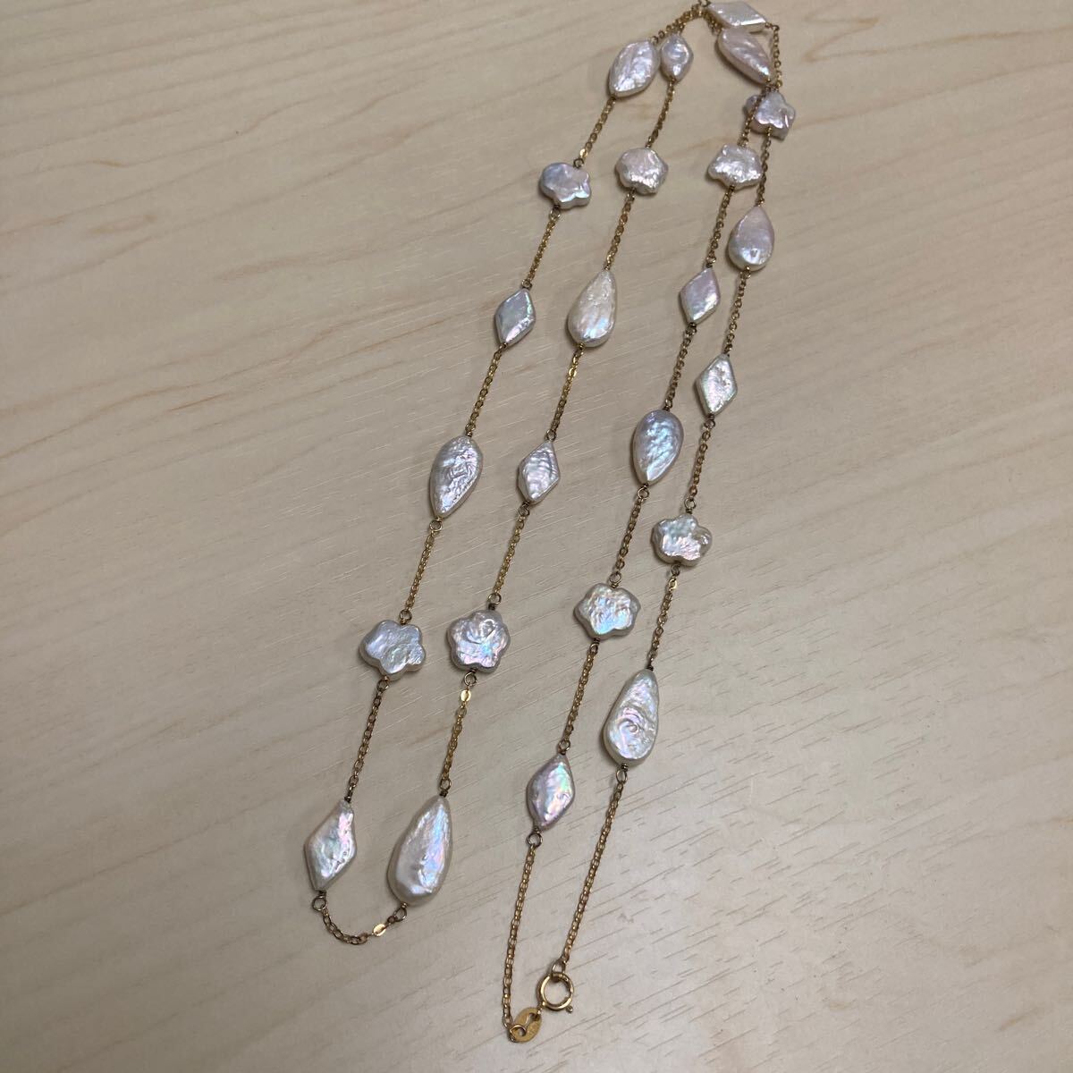 925 ＣＧＩＣＮ　パールネックレス ロングネックレス　90cm 20g 本真珠ネックレス