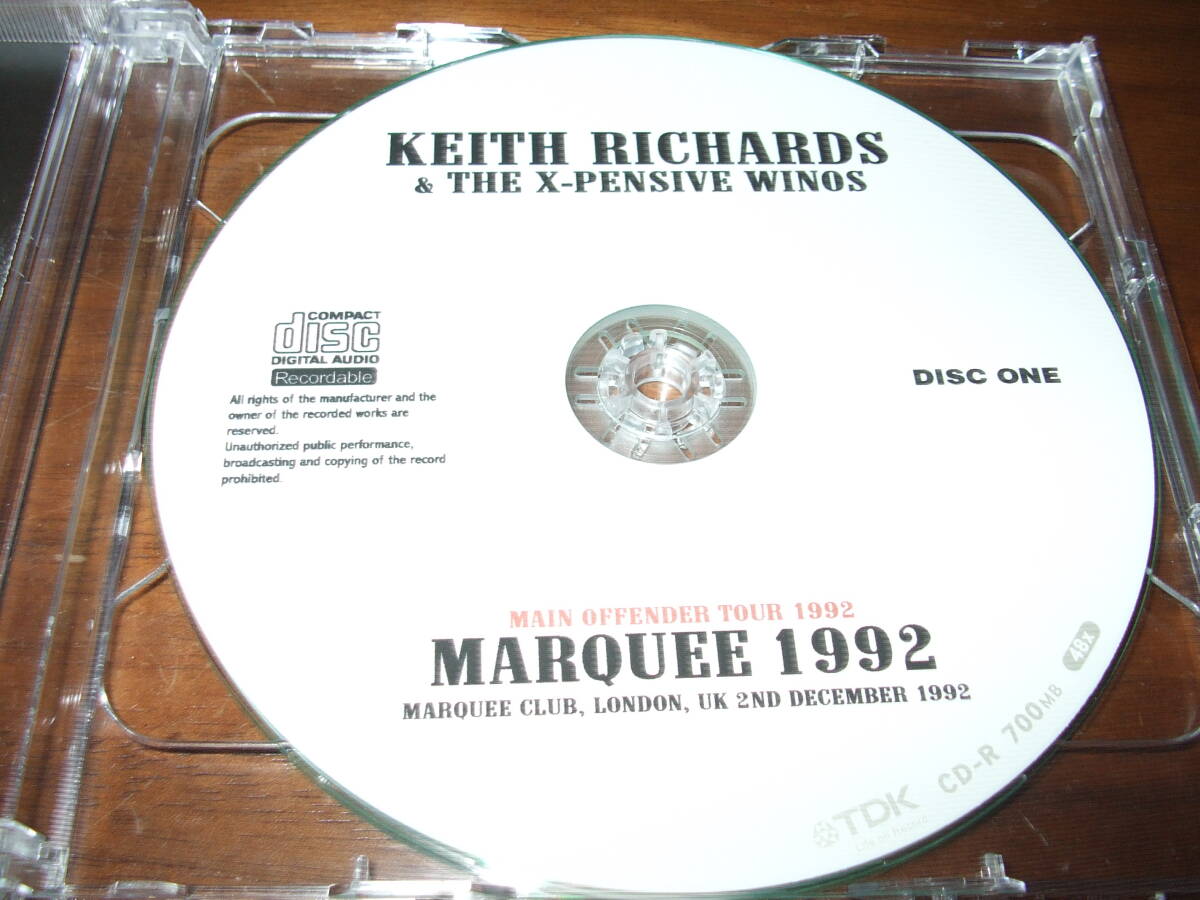 KEITH RICHARDS 《 MARQUEE 1992 》★ライブ2枚組の画像2