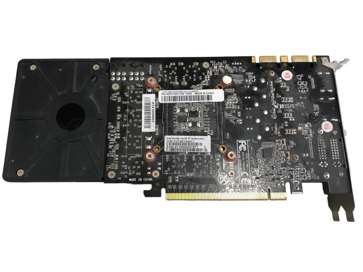 《中古》Palit GeForce GTX 760 2048M GDDR5 256B DUAL-DVI HDMIの画像3