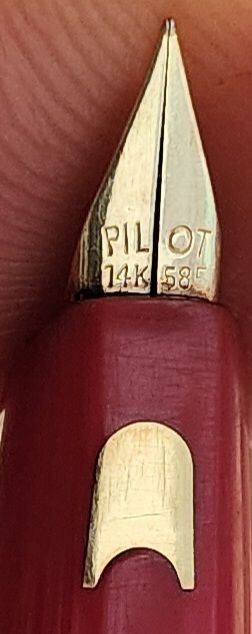 PILOT パイロット 万年筆 ペン先 14K 585 筆記用具 文房具 アンティーク ビンテージ コレクション 1960年代_画像5