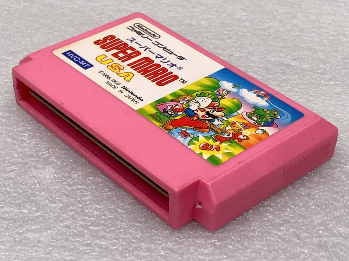 Nintendo ファミコンカセット スーパーマリオブラザーズ スーパーマリオ USA セット ジャンク品 クリックポスト対応の画像8