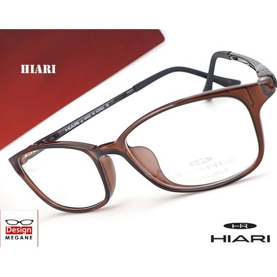 即決★眼鏡一式☆度入レンズ込★designメガネ★ HIARI (ひおり) Eyewear グリルアミドTR-90 Brown 度付き/度なし/伊達メガネ【メガネ通販_画像1