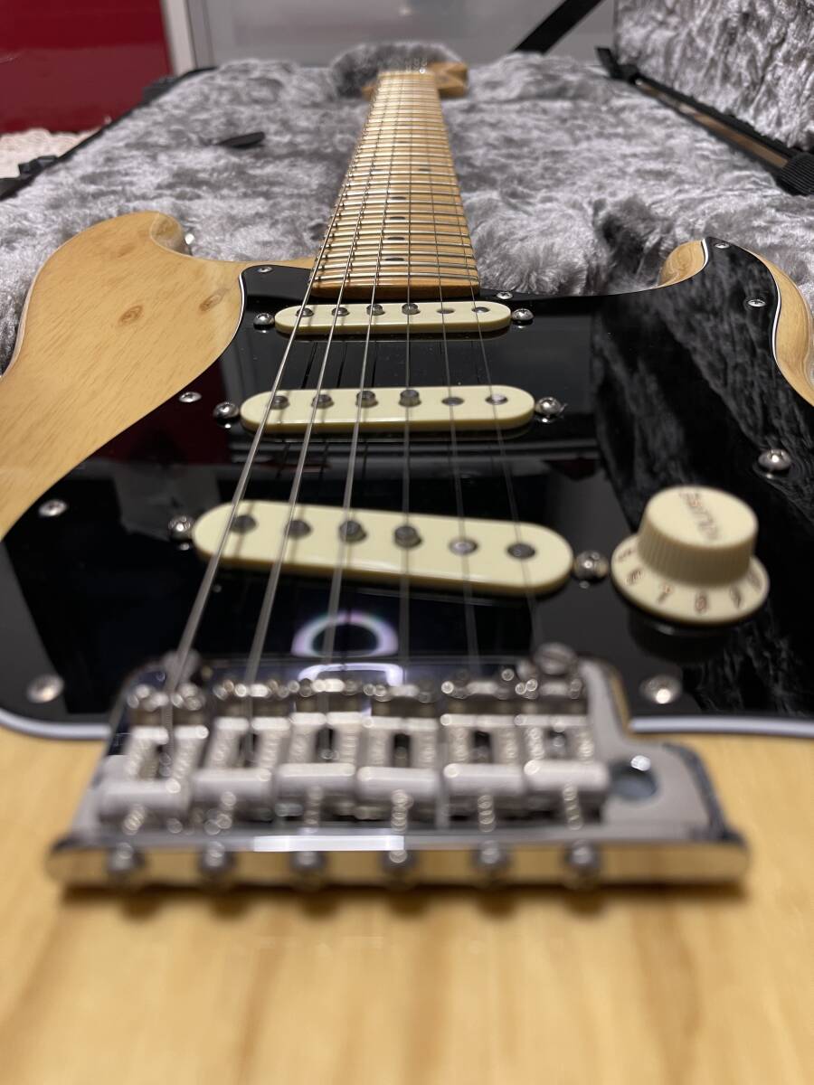 レアな2ピース個体 Fender USA American Professional Stratocaster Ash Natural Standard Maple アメスタ アメプロ ストラト フェンダーの画像5