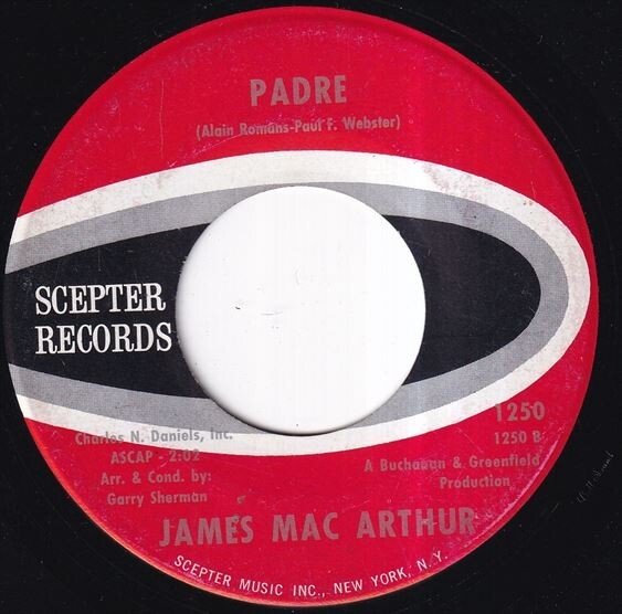 James Mac Arthur - The Ten Commandments Of Love / Padre (A) RP-Q574_画像1