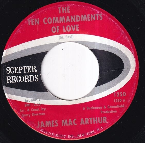 James Mac Arthur - The Ten Commandments Of Love / Padre (A) RP-Q574_画像2
