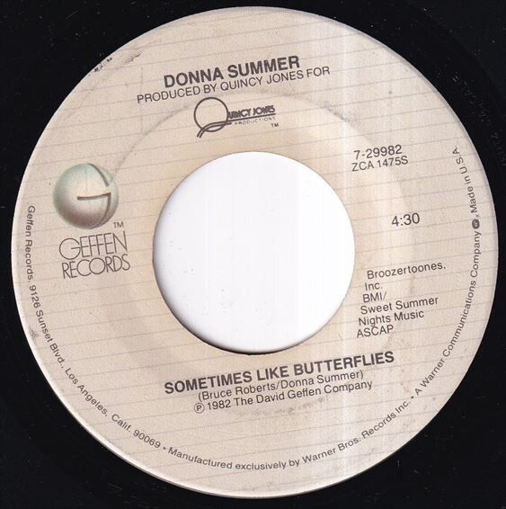 Donna Summer - Love Is In Control (Finger On The Trigger) / Sometimes Like Butterflies (A) SF-K287_7インチ大量入荷しました。