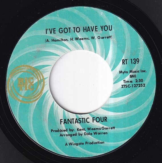 Fantastic Four - I've Got To Have You / Win Or Lose (I'm Going To Love You) (A) N378の画像2