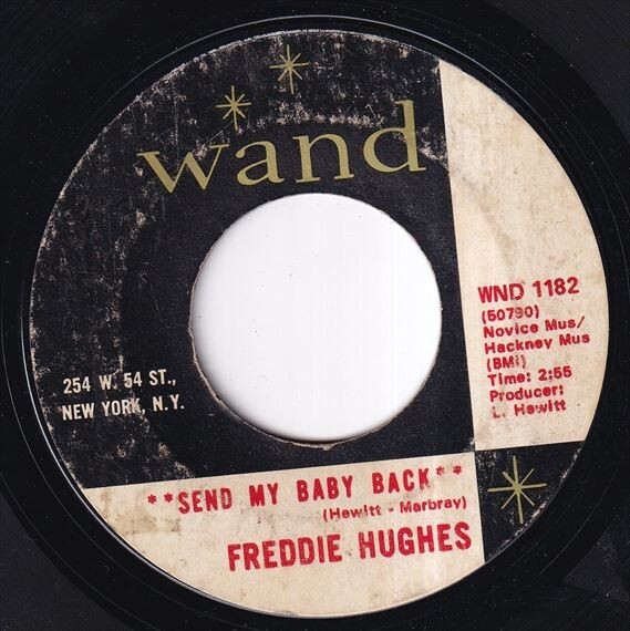 Freddie Hughes - Send My Baby Back / Where's My Baby (C) N353の画像2