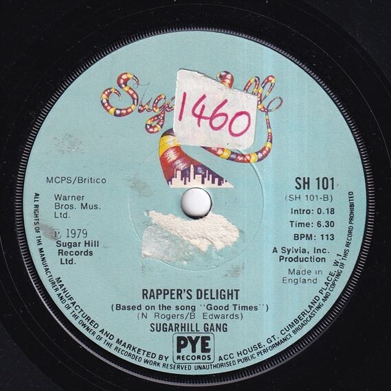 Sugarhill Gang - Rapper's Delight / Rapper's Delight (A) N401の画像2