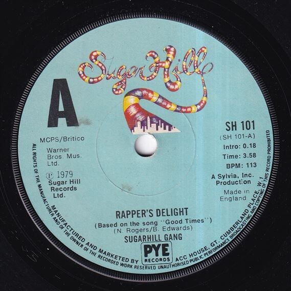 Sugarhill Gang - Rapper's Delight / Rapper's Delight (A) N401の画像1