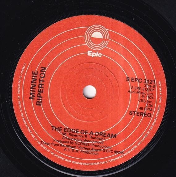 Minnie Riperton - Lovin' You / The Edge Of A Dream (A) N486の画像2