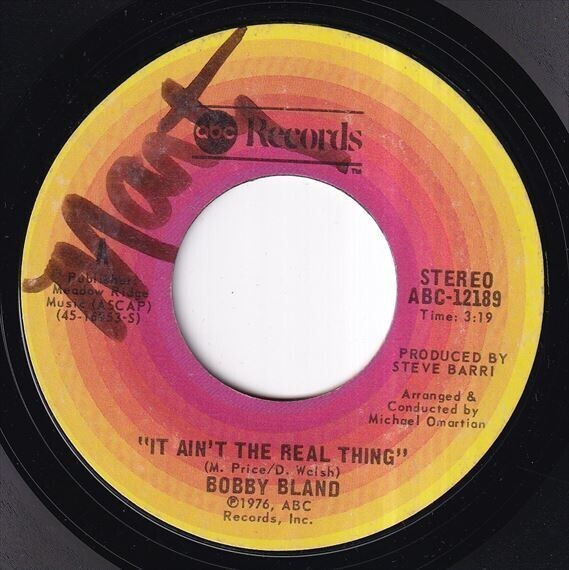 Bobby Bland - It Ain't The Real Thing / Who's Foolin' Who (A) SF-N440_7インチ大量入荷しました。