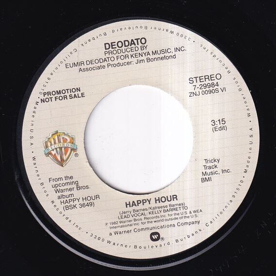 Deodato - Happy Hour (A) SF-L096_7インチ大量入荷しました。