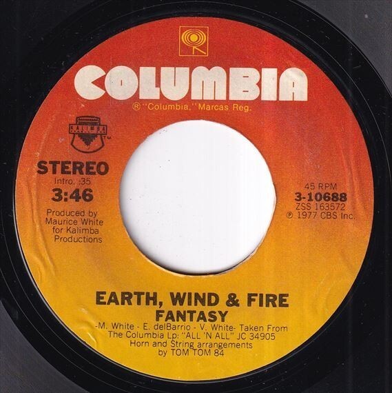 Earth Wind & Fire - Fantasy / Runnin' (B) SF-L317_7インチ大量入荷しました。