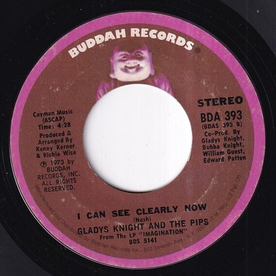 Gladys Knight And The Pips - I've Got To Use My Imagination / I Can See Clearly Now (A) SF-L471_7インチ大量入荷しました。