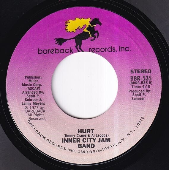 Inner City Jam Band - What I Did For Love / Hurt (A) SF-M548_7インチ大量入荷しました。