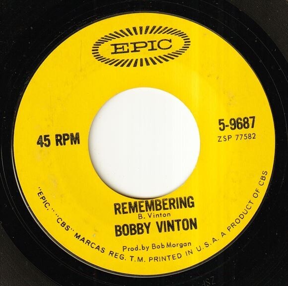 Bobby Vinton - Tell Me Why / Remembering (A) RP-P050_画像1