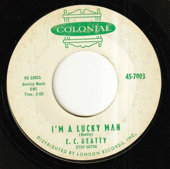 E.C. Beatty - Ski King / I'm A Lucky Man / (A) OL-P139_画像2