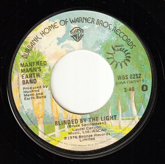 Manfred Mann's Earth Band - Blinded By The Light / Starbird No. 2 (A) RP-Q101の画像2