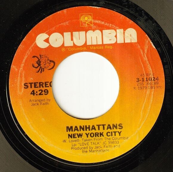 Manhattans - The Way We Were / Memories // New York City (A) SF-Q185の画像1