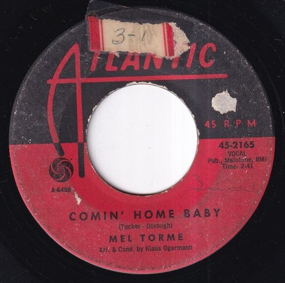 Mel Torme - Comin' Home Baby / Right Now (C) OL-P693の画像1