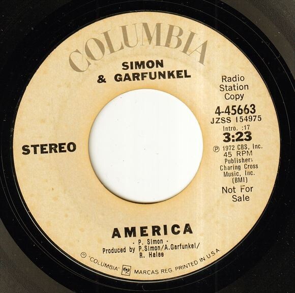 Simon & Garfunkel - America (Mono) / America (Stereo) (B) FC-P568の画像2