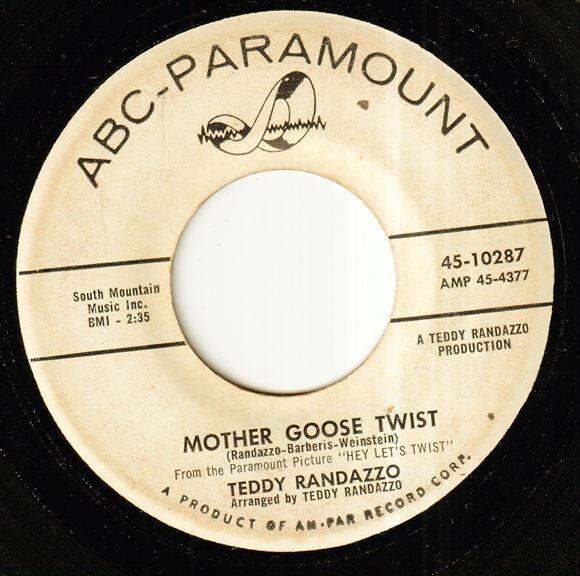 Teddy Randazzo - Mother Goose Twist / It's A Pity To Say Goodnight (C) OL-P308の画像1