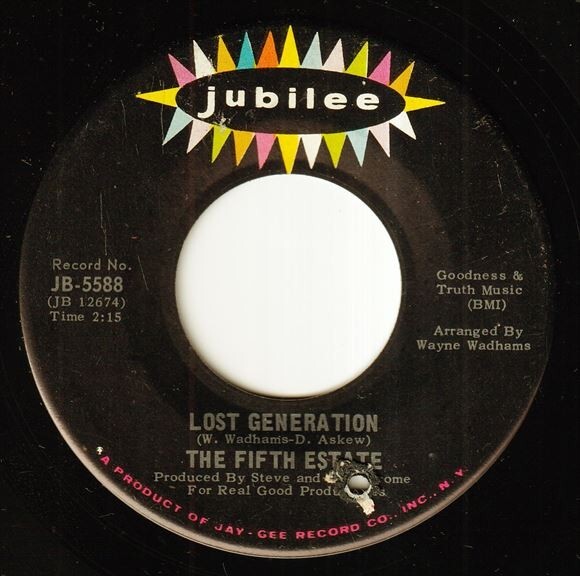 The Fifth Estate - The Goofin Song / Lost Generation (A) RP-Q190の画像2