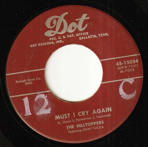 The Hilltoppers - I Keep Telling Myself / Must I Cry Again (A) RP-P069の画像2