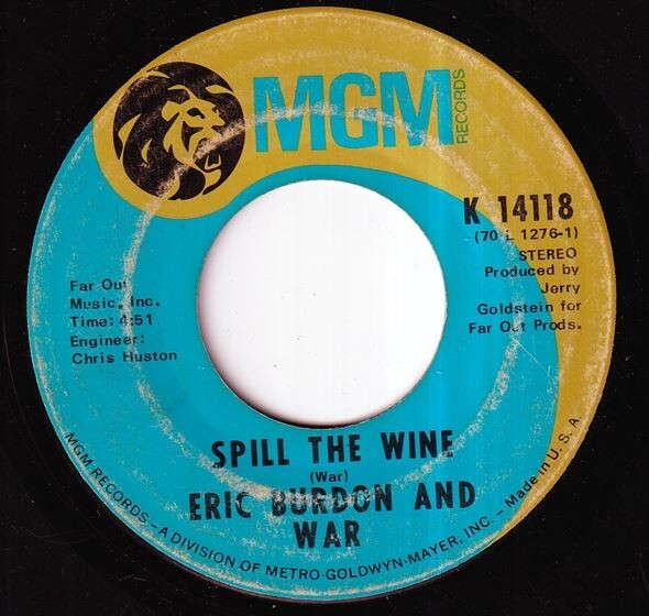Eric Burdon And War - Spill The Wine / Magic Mountain (C) SF-Q239_画像1