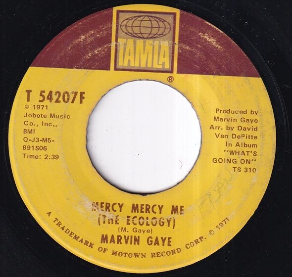 Marvin Gaye - Mercy Mercy Me (The Ecology) / Sad Tomorrows (B) SF-Q352の画像2