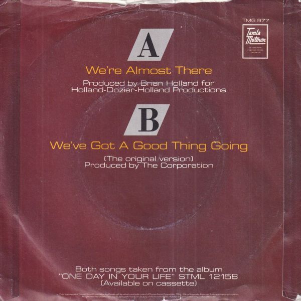 Michael Jackson - We're Almost There / We've Got A Good Thing Going (A) O134_7インチ大量入荷しました。