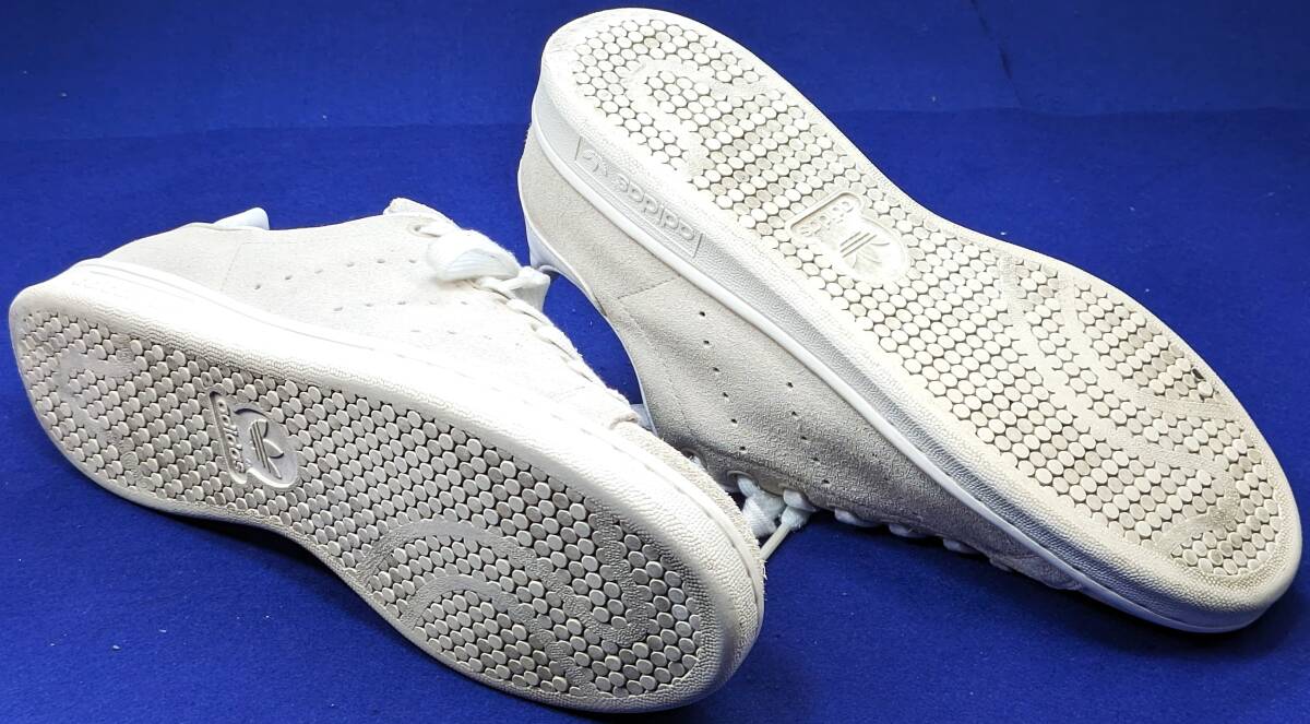 【美品・USED/本革天然皮革（スエードレザー）/ユニセックス・モデル/正規店購入】adidas　ORIGINALS　STAN　SMITH　　　サイズ＝25.0ｃｍ_画像9