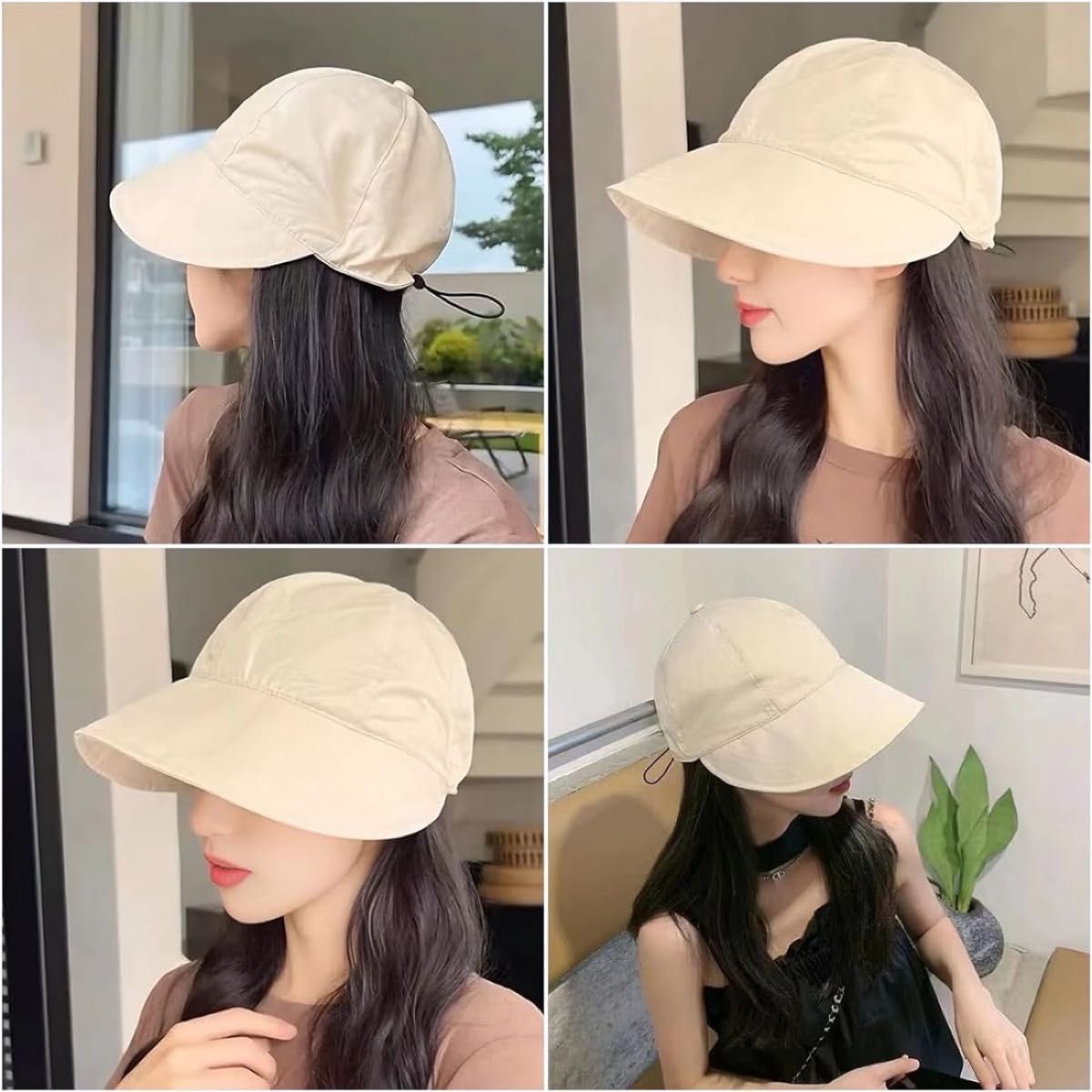 【新品】UVカット帽子　レディース　日焼け防止
