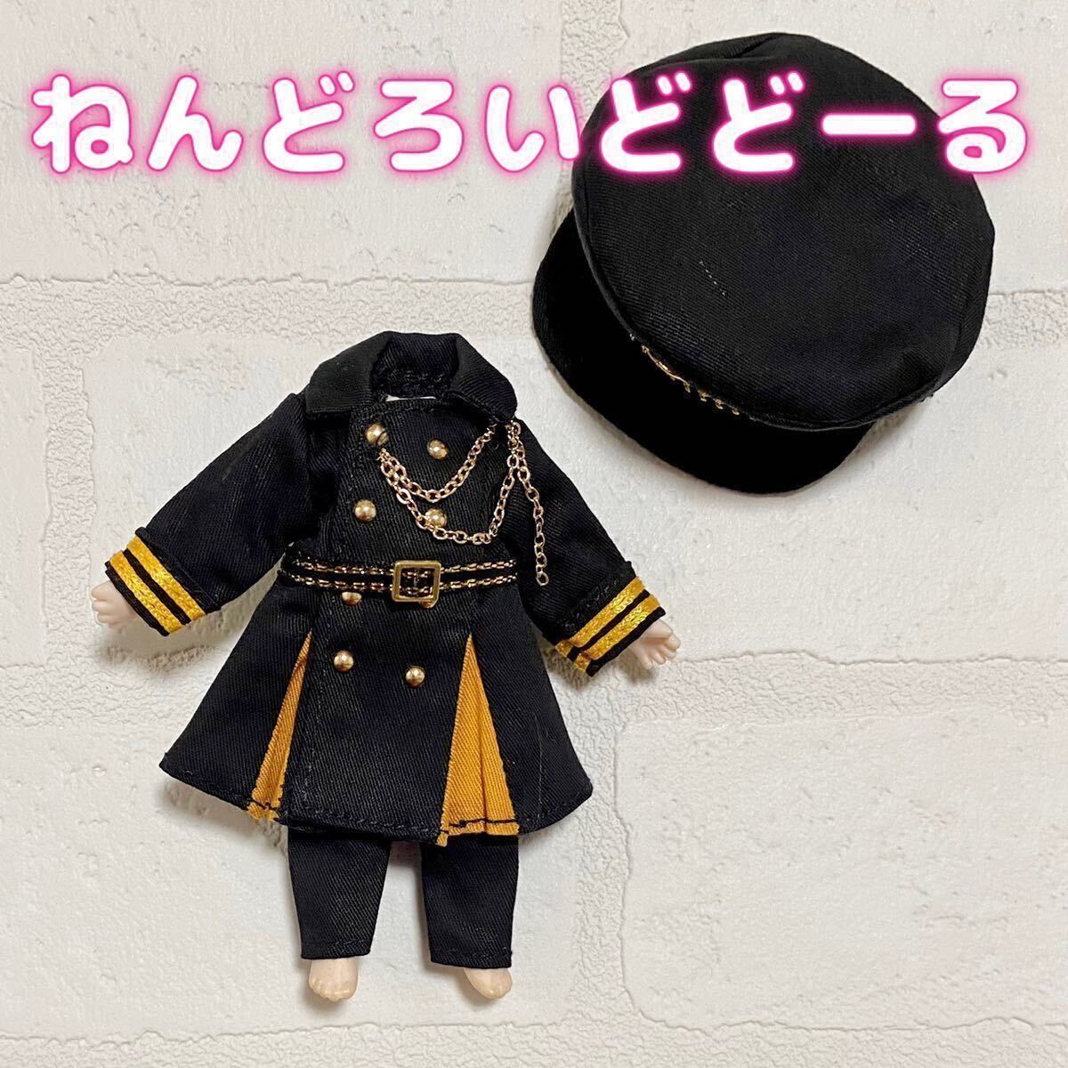 オビツ11 軍服 セット 黒 ねんどろいど どーる ジャケット パンツ 帽子 1/12 ドール 人形 制服 ピコニーモP あまむす コート フィギュアの画像7