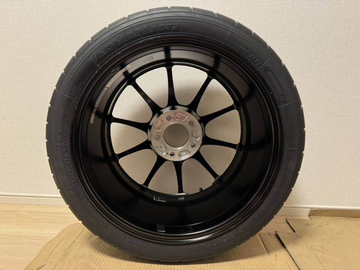 タイヤ&ホイール未使用 中古4本セット 18インチ 5H-114.3 8.5J+32 225/40R18 WedsSport TC105X FORGED YOKOHAMA ADVAN A052 の画像4