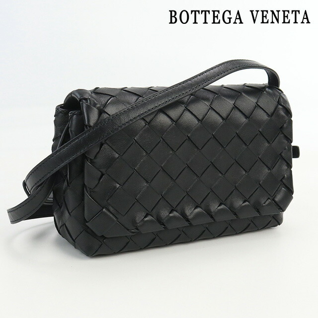 中古 ボッテガヴェネタ 斜め掛け ショルダーバッグ レディース ブランド BOTTEGA VENETA イントレチャート レザー 609412_画像1