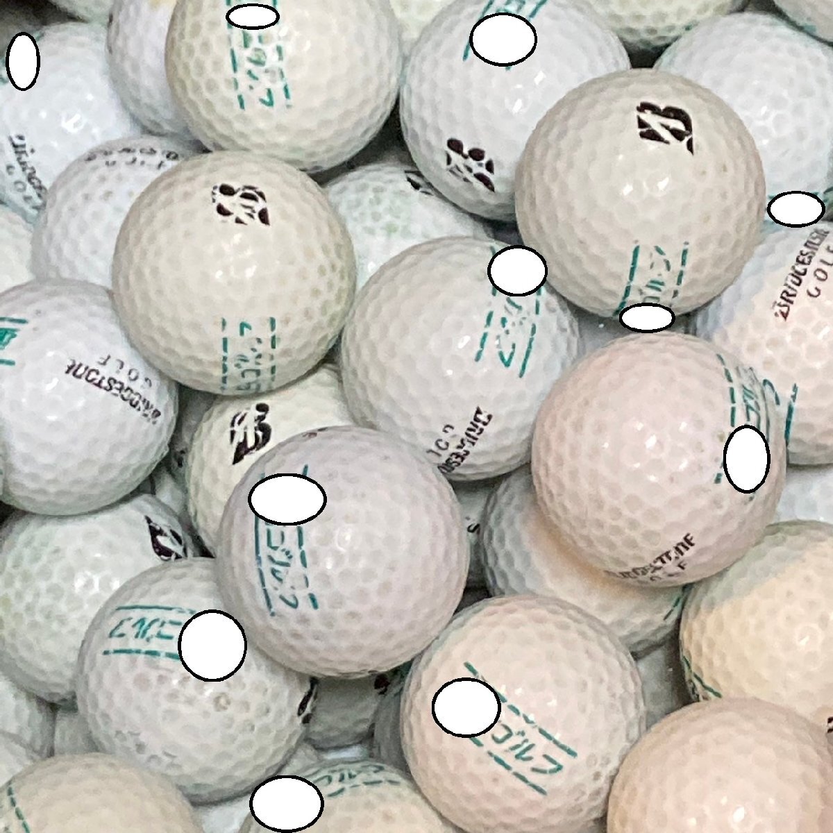 レンジボール 500個 訳あり 中古 ゴルフボール ゴルフ セット 練習 大量 白 500球 エコボール 送料無料の画像6