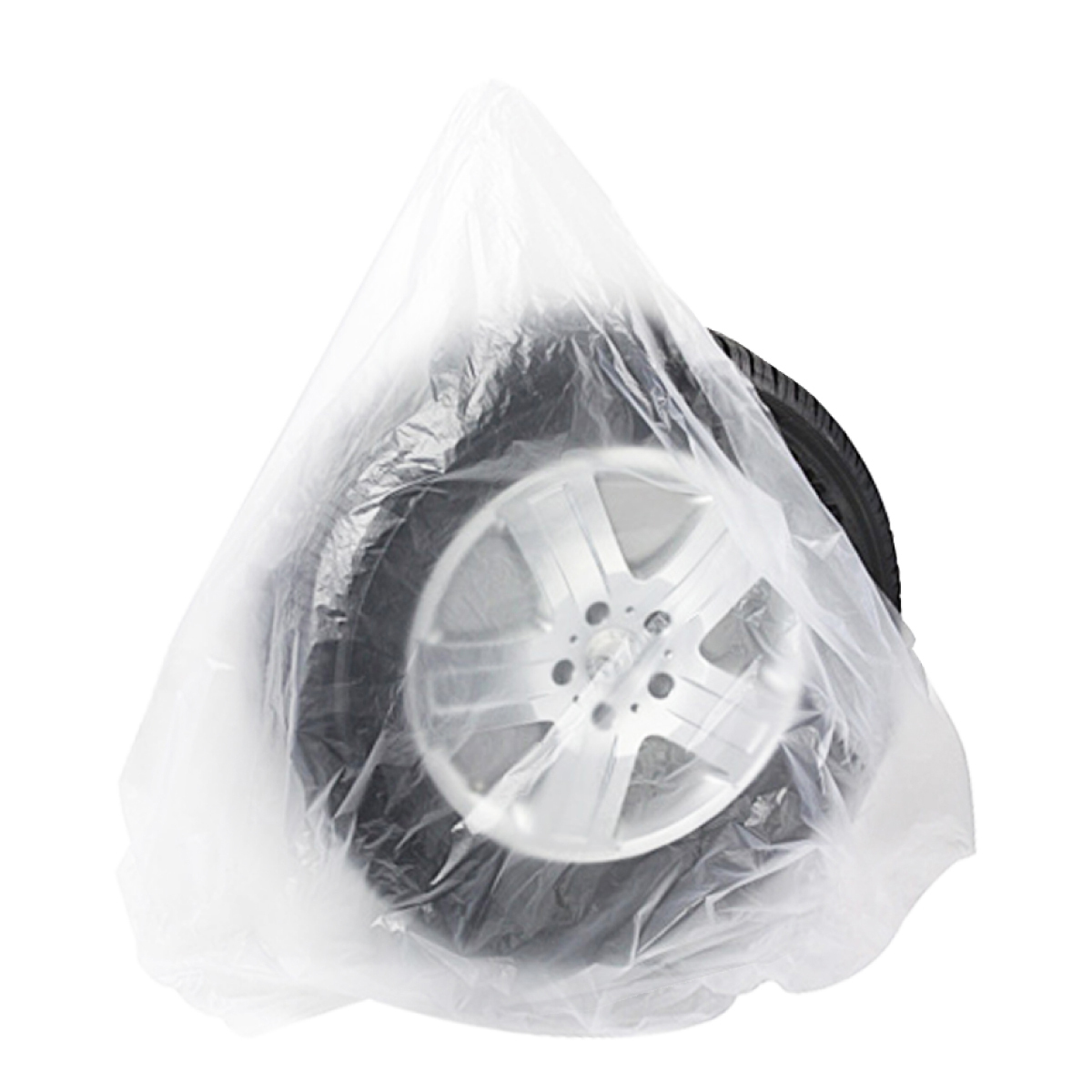 【送料無料】日本製 タイヤ 収納袋 乗用車用 100枚 保管 袋 ポリ袋 業務用 袋 タイヤ保管袋 100枚入りの画像2