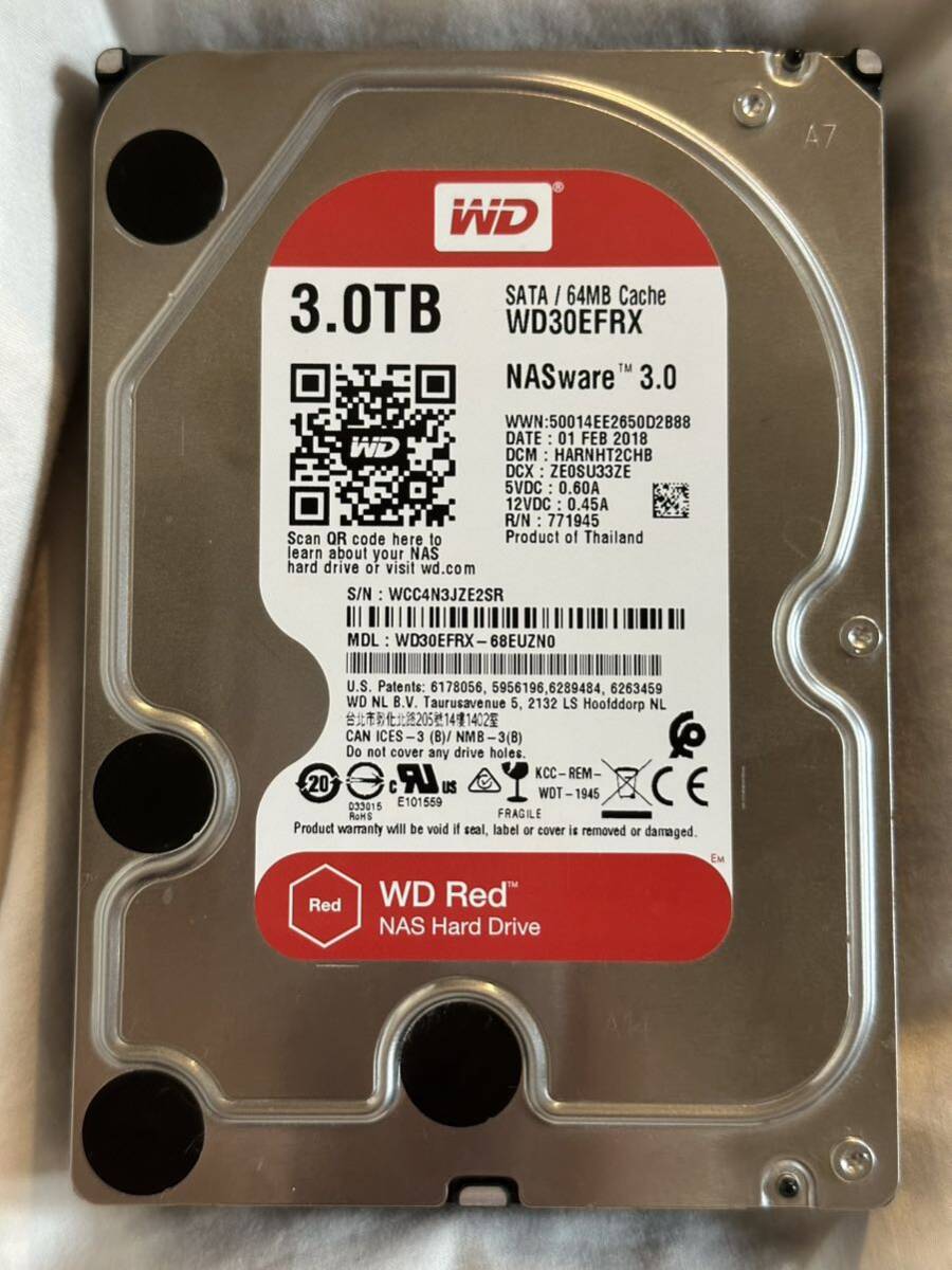 WD Red WD30EFRX 3.5インチ 3TB SATA HDD ハードディスクWestern Digital ウエスタンデジタルの画像1