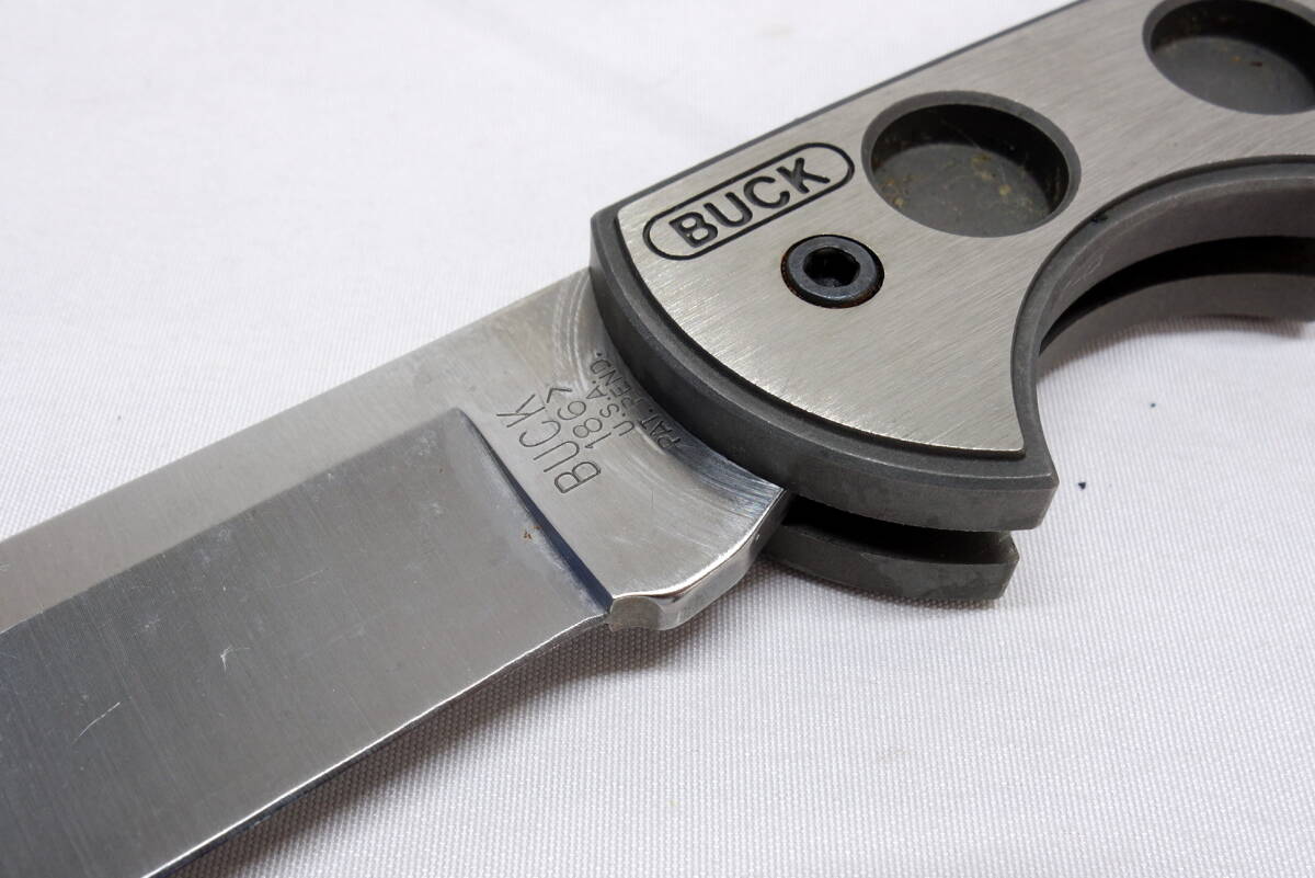 ◆現状品◆BUCK KNIVES 186 チタンハンドル フォールディングナイフの画像7